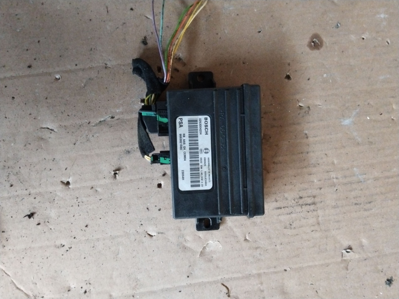 блок управления парктрониками Citroen C3 Picasso 1 поколение 2009, 1.6 л., 5FW (EP6), бензин, 0263004204 - фото №1