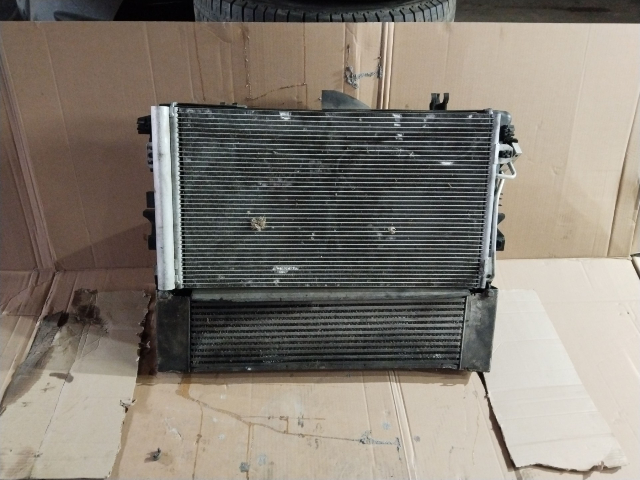 кассета радиаторов Mercedes-Benz Vito W639 2007, 2.2 л., OM 646.982, дизель, АКПП - фото №1