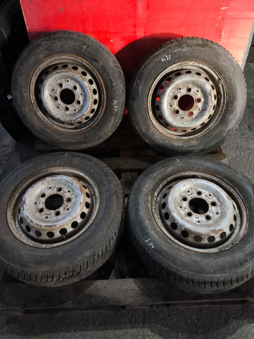 диск штампованный Volkswagen LT 2 поколение 1999, 2.5 л., ANJ, дизель, МКПП, микроавтобус - фото №1