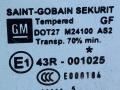 стекло двери передней левой Opel Vectra C 2005, 2.2 л., Y 22 DTR, дизель, серый, универсал, передний привод - фото №5