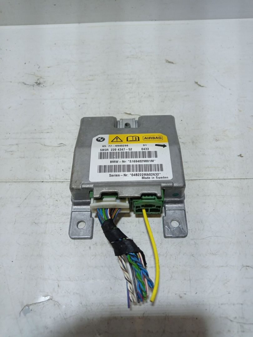 блок AirBag BMW 5 серия E60/E61 2006, 2.5 л., M54 B25 (256S3), бензин, МКПП, серый, универсал, задний привод, 04B222MA02632, 2204347-52, 65.77-6940298, S1694029801M - фото №1