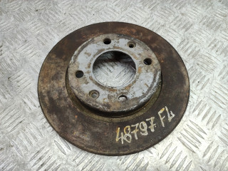 диск тормозной передний Peugeot 206 1 поколение [рестайлинг] 2006, 1.4 л., KFW (TU3JP), бензин, МКПП, черный, хетчбэк 3 дв., передний привод