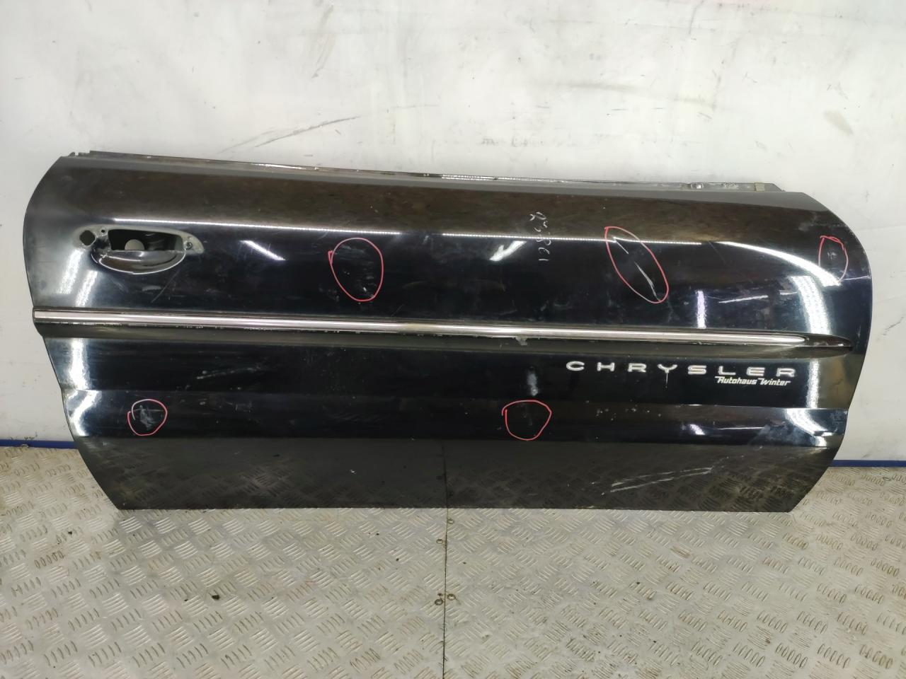 дверь передняя правая Chrysler Sebring 2 поколение 2001, 2.7 л., бензин, АКПП, черный, кабриолет, передний привод - фото №1