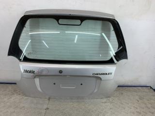 крышка багажника (дверь 3-5) Chevrolet Matiz 2 поколение [рестайлинг] (2008 - 2010), 1.0 л., бензин, МКПП, голубой, хетчбэк 5 дв., передний привод