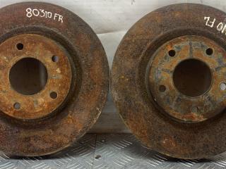 диск тормозной передний Chrysler Sebring 3 поколение 2009, 2.0 л., дизель, МКПП, черный, кабриолет, передний привод