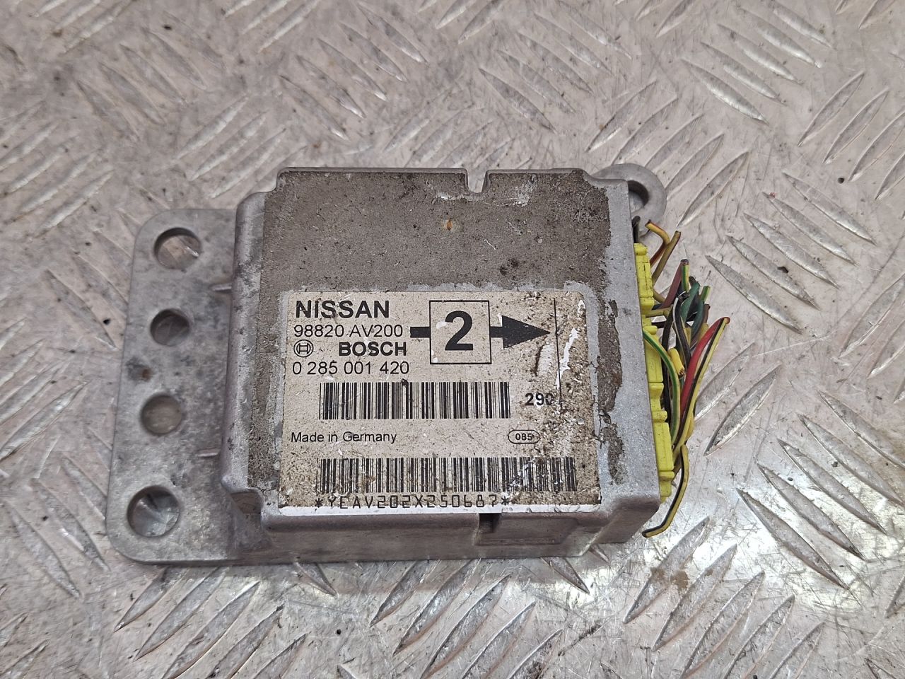 блок AirBag Nissan Primera P12 (2001 - 2008), 0285001420, 98820AV200 - фото №1