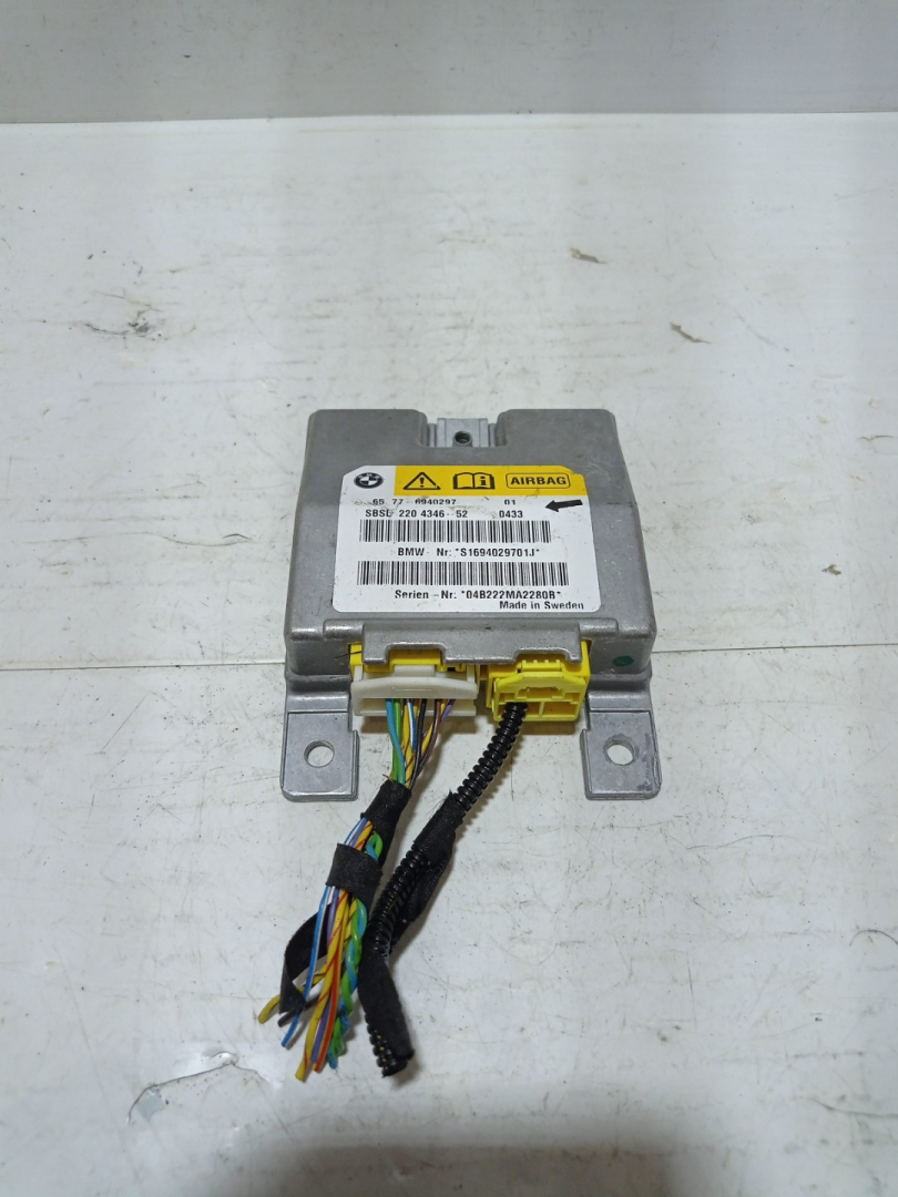 блок AirBag BMW 5 серия E60/E61 2006, 2.5 л., M54 B25 (256S3), бензин, МКПП, серый, универсал, задний привод, 04B222MA2280B, 2204346-52, 65.77-6940297, S1694029701J - фото №1