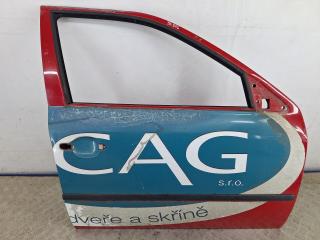 дверь передняя правая Skoda Octavia 1 поколение (A4) [рестайлинг] 1U 2010, 1.9 л., AXR, дизель, 5МКПП, красный, хетчбэк 5 дв., передний привод