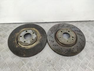 диски тормозные (комплект) Mercedes-Benz C-Класс W203/S203/CL203 [рестайлинг] 2006, 3.2 л., дизель, АКПП, голубой, универсал, задний привод