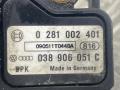 датчик абсолютного давления Volkswagen Touran 1 поколение [2-й рестайлинг] (2010 - 2015), 1.4 л., CAVC, бензин, 6МКПП, серый, минивэн, передний привод, 0281002401, 038906051C - фото №7