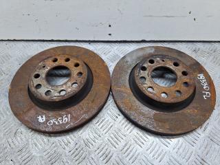 диски тормозные (комплект) Skoda Octavia 2 поколение (A5) [рестайлинг] 2011, 1.6 л., CAYC, дизель, 5МКПП, оливковый, хетчбэк 5 дв., передний привод