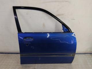дверь передняя правая Daihatsu Sirion 1 поколение M100 [рестайлинг] (2001 - 2004), 1.0 л., EJ-DE, бензин, МКПП, синий, хетчбэк 5 дв., передний привод