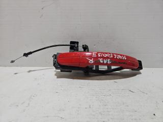 ручка наружная задняя правая Ford Focus 2 поколение 2008, 1.6 л., G8DB, дизель, МКПП, красный, универсал, передний привод