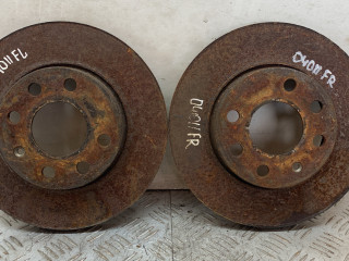 диск тормозной передний Opel Corsa C 2003, 1.0 л., Z 10 XEP, бензин, МКПП, черный, хетчбэк 3 дв., передний привод