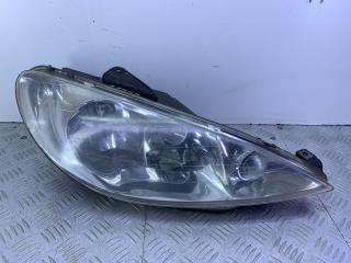 фара правая Peugeot 206 1 поколение [рестайлинг] (2002 - 2009), 1.4 л., KFU (ET3J4), бензин, МКПП, серебро, хетчбэк 3 дв., передний привод, 9628666780