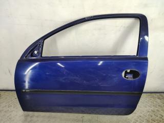 дверь передняя левая Opel Corsa C 2003, 1.0 л., Z 10 XEP, бензин, МКПП, синий, хетчбэк 3 дв., передний привод