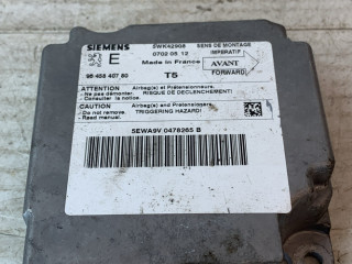 блок AirBag Peugeot 307 1 поколение 2004, 1.6 л., бензин, МКПП, синий, универсал, передний привод, 5WK42908, 07020512, 9645840780