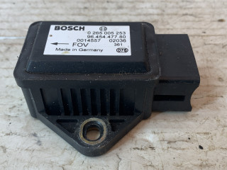 датчик ускорения Peugeot 307 1 поколение 2004, 1.6 л., бензин, МКПП, синий, универсал, передний привод, 0014557, 0265005253, 1275100361, 9645447780