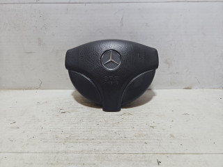подушка безопасности водителя Mercedes-Benz A-Класс W168 2000, 1.4 л., M 166.940, бензин, МКПП, красный, минивэн, передний привод, 1684600198