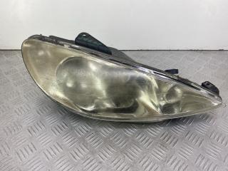 фара правая Peugeot 206 1 поколение [рестайлинг] (2002 - 2009), 1.1 л., HFX (TU1JP), бензин, синий, хетчбэк 3 дв., передний привод, 89000520