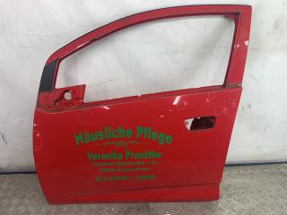 дверь передняя левая Chevrolet Spark M300 2012, 1.0 л., бензин, МКПП, красный, хетчбэк 5 дв., передний привод