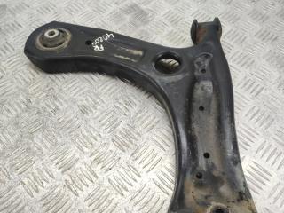 рычаг передний правый Volkswagen Polo 5 поколение 2011, 1.4 л., CGGB, бензин, 5МКПП, синий, хетчбэк 5 дв., передний привод, 6R0407152F