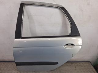 дверь задняя левая Renault Scenic 1 поколение [рестайлинг] 2002, 1.6 л., K4M 700, бензин, МКПП, серебро, минивэн, передний привод