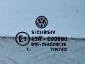 стекло двери задней правой Volkswagen Bora 1 поколение 1J2 (1998 - 2005), черный, седан, передний привод - фото №4
