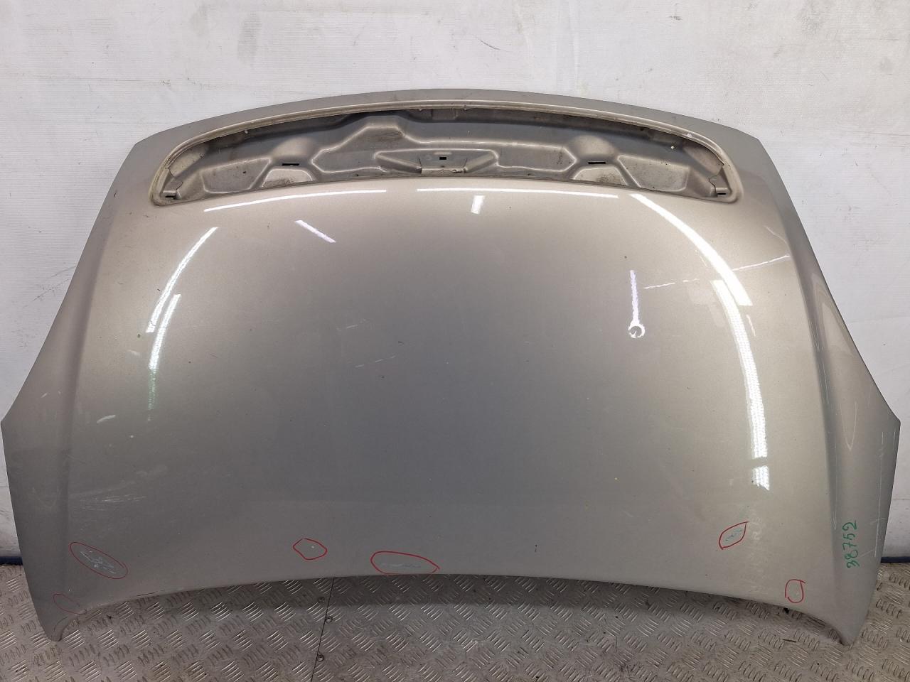 капот Citroen Xsara Picasso 1 поколение 2004, 1.8 л., 6FZ (EW7J4), бензин, МКПП, серый, передний привод - фото №1