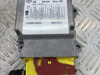 блок AirBag Skoda Octavia 2 поколение (A5) [рестайлинг] 1Z5 2008, 1.6 л., BSE, бензин, 5МКПП, серый, универсал, передний привод, 1K0909605AA, 5WK43411