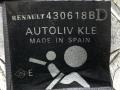 ремень безопасности Renault Megane 1 поколение [рестайлинг] (1999 - 2003), бордовый, передний привод, 430618B, 2077290, 047070 - фото №7