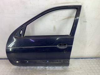 дверь передняя левая Renault Megane 1 поколение BA0L 1996, 1.6 л., бензин, МКПП, синий, хетчбэк 5 дв., передний привод