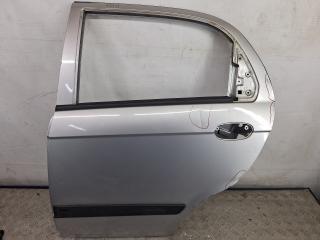 дверь задняя левая Chevrolet Matiz 2 поколение [рестайлинг] (2008 - 2010), 1.0 л., бензин, МКПП, голубой, хетчбэк 5 дв., передний привод