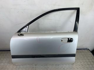 дверь передняя левая Mitsubishi Carisma 1 поколение [рестайлинг] 2003, 1.6 л., 4G92 (DOHC 16V), бензин, МКПП, серебро, хетчбэк 5 дв., передний привод