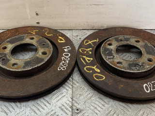 диск тормозной передний Peugeot 206 1 поколение 2002, 1.6 л., NFU (TU5JP4), бензин, МКПП, черный, кабриолет, передний привод