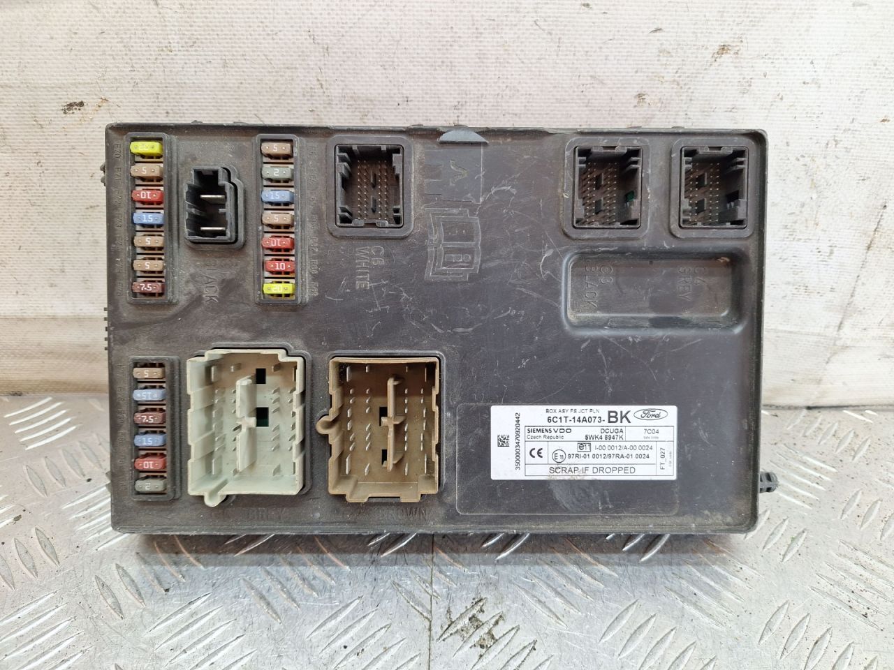 Блок управления BCM (Body Control Module) Ford Transit 7 поколение (2006 - 2013), 6C1T14A073BK, 5WK48947K - фото №1