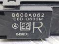 кнопка стеклоподъемника двери задней Mitsubishi Outlander 2 поколение [рестайлинг] (2009 - 2012), 8608A062 - фото №6