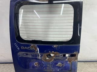 дверь задняя распашная левая Renault Logan 1 поколение (2004 - 2009), 1.4 л., бензин, МКПП, синий, фургон, передний привод