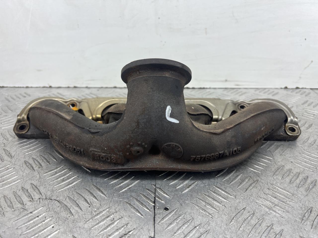 коллектор выпускной BMW X6 E71/E72 E71 (2007 - 2012), 4.4 л., N63 B44 A, бензин, АКПП, внедорожник 5 дв., полный привод, 7576987A105 - фото №1