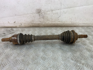 полуось передняя левая (приводной вал, ШРУС) Peugeot 206 1 поколение 2002, 1.6 л., NFU (TU5JP4), бензин, МКПП, черный, кабриолет, передний привод