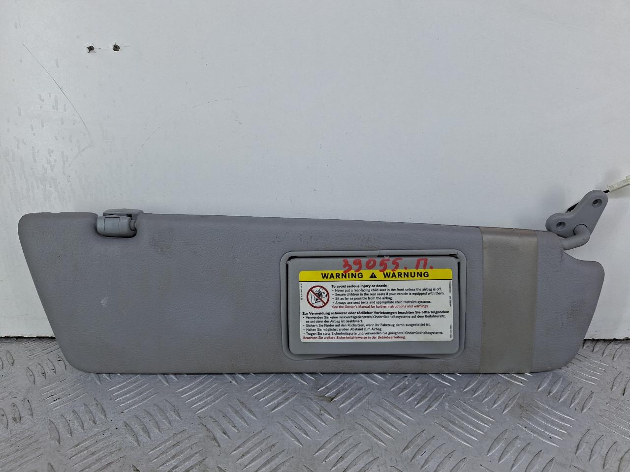 козырек солнцезащитный Mercedes-Benz Vito W639 2006, 3.2 л., M 112.951, бензин, АКПП, черный, задний привод, A6398100110 - фото №1