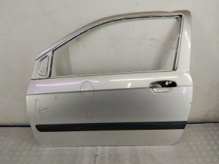 дверь передняя левая Hyundai Getz 1 поколение [рестайлинг] 2006, 1.3 л., бензин, МКПП, серебро, хетчбэк 3 дв., передний привод