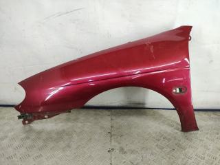 крыло переднее левое Renault Megane 1 поколение [рестайлинг] (1999 - 2003), бордовый, передний привод