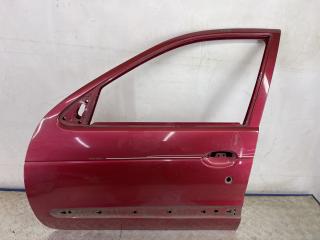 дверь передняя левая Renault Megane 1 поколение [рестайлинг] (1999 - 2003), бордовый, передний привод