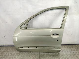 дверь передняя левая Renault Megane 1 поколение [рестайлинг] (1999 - 2003), 1.4 л., K4J 710, бензин, МКПП, оливковый, хетчбэк 5 дв., передний привод