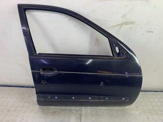 дверь передняя правая Renault Megane 1 поколение BA0L 1996, 1.6 л., бензин, МКПП, синий, хетчбэк 5 дв., передний привод