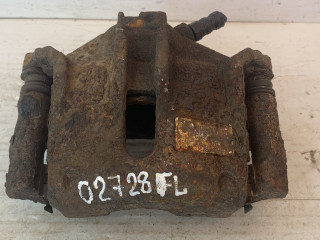 суппорт передний левый Peugeot 206 1 поколение 2002, 1.6 л., NFU (TU5JP4), бензин, МКПП, черный, кабриолет, передний привод