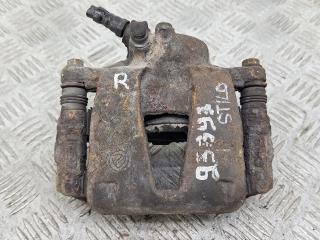 суппорт передний правый Fiat Stilo 1 поколение 2004, 1.2 л., 188 A5.000, бензин, МКПП, голубой, хетчбэк 3 дв., передний привод