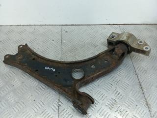 рычаг передний левый Volkswagen Golf 6 поколение 2008, 1.4 л., CGGA, бензин, 5МКПП, голубой, хетчбэк 5 дв., передний привод, 1K0407198B