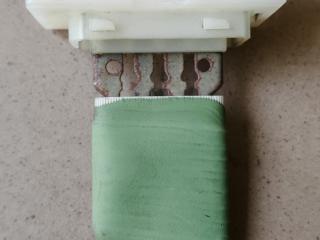 сопротивление печки Volkswagen Tiguan 1 поколение 2009, 2.0 л., CBAB, дизель, МКПП, 1K0959263A